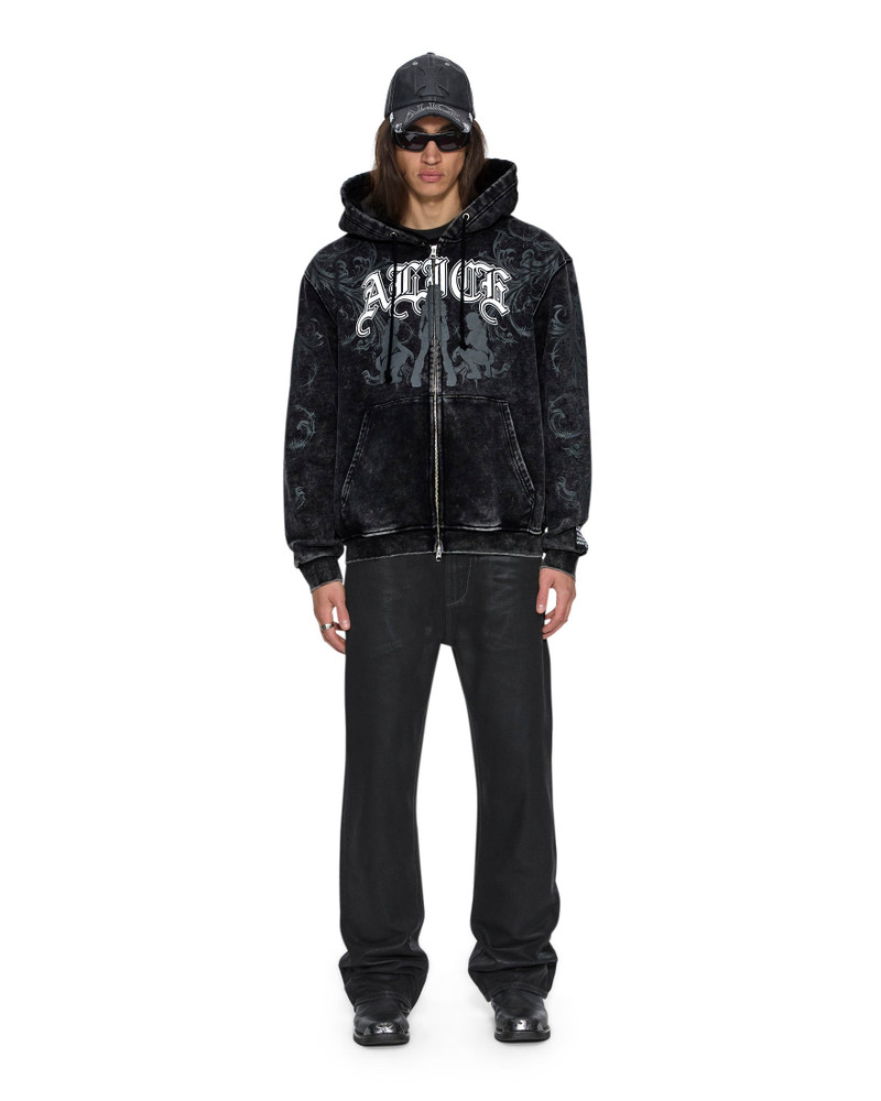 KSUBI X ALICE HOLLYWOOD GRAPHIC ZIP HOODIE BLACK 4