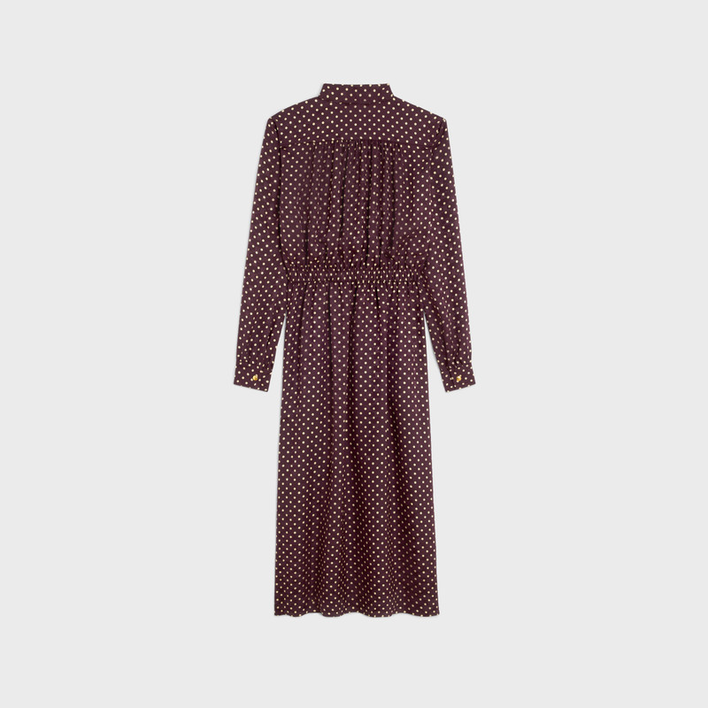 CELINE low lavallière dress in silk outlook