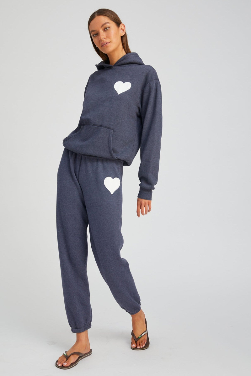 SPRWMN NAVY HEART SWEATPANTS outlook