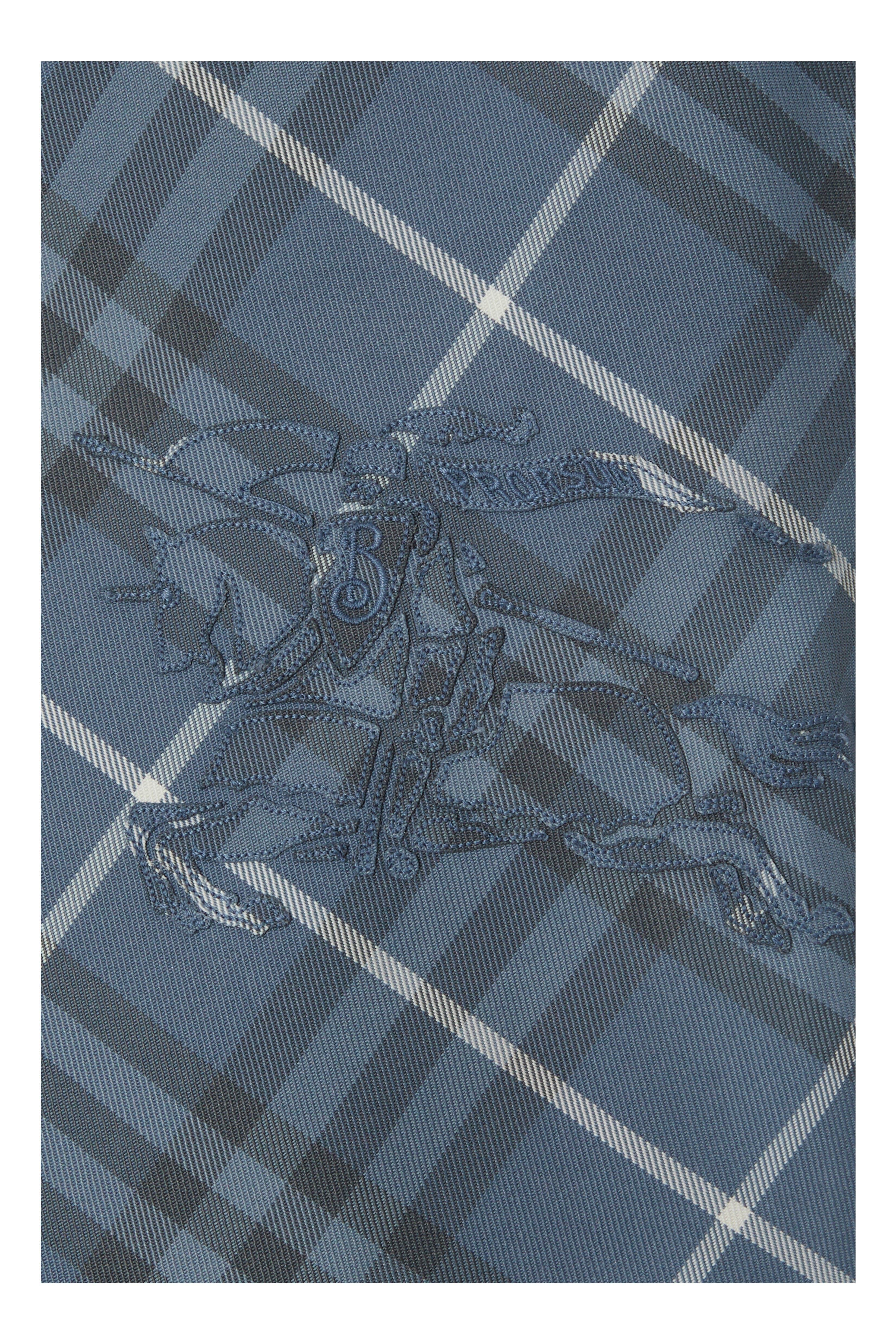 burberry Cropped Reversible Check Jacket in Pewter at Nordstrom - 6