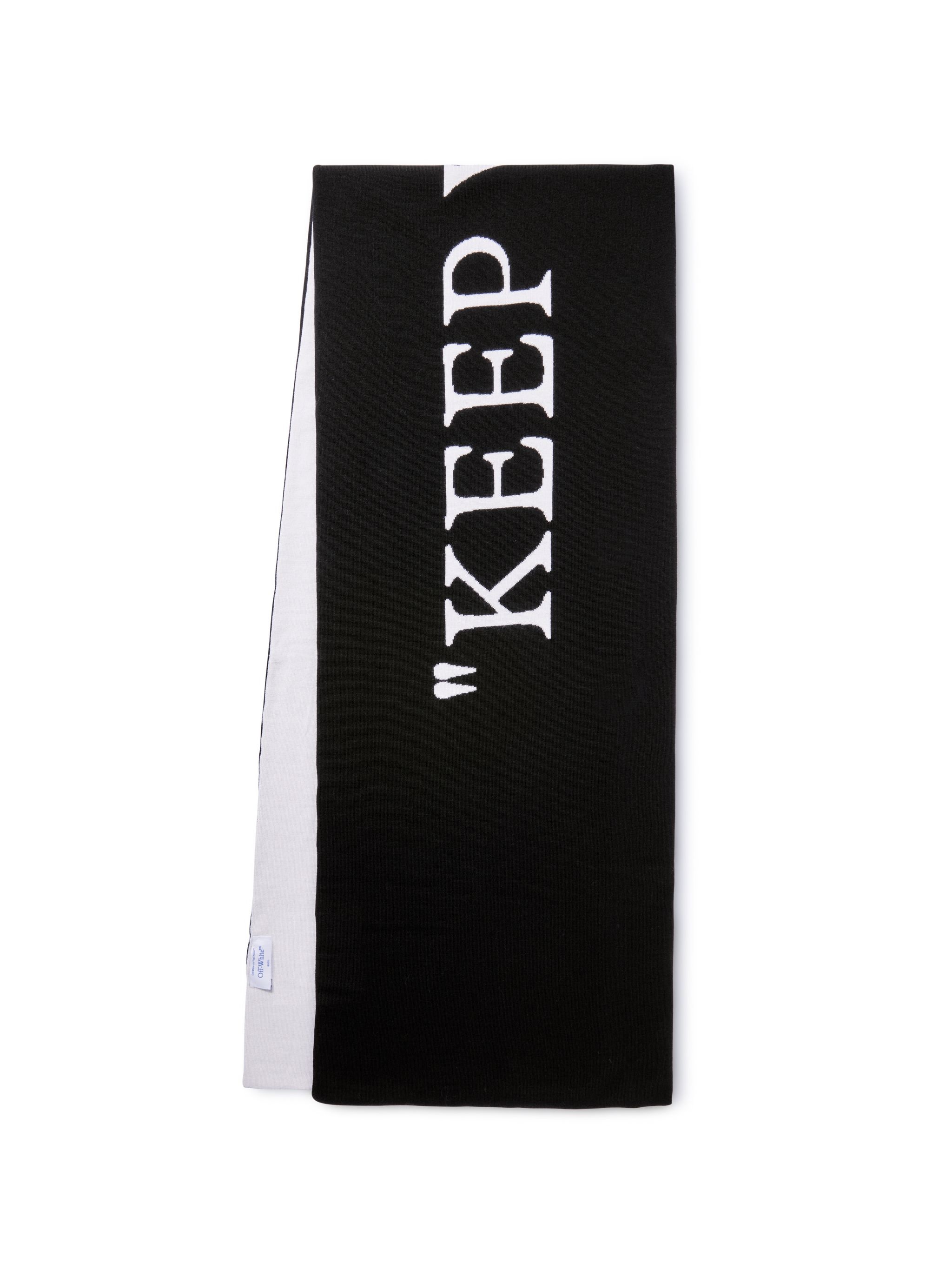 Black/white Reversible "keep Warm" Scarf - 1