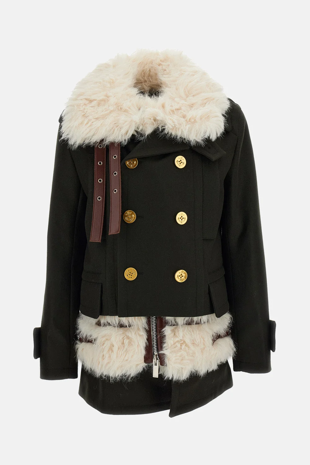 Melton wool coat - 1
