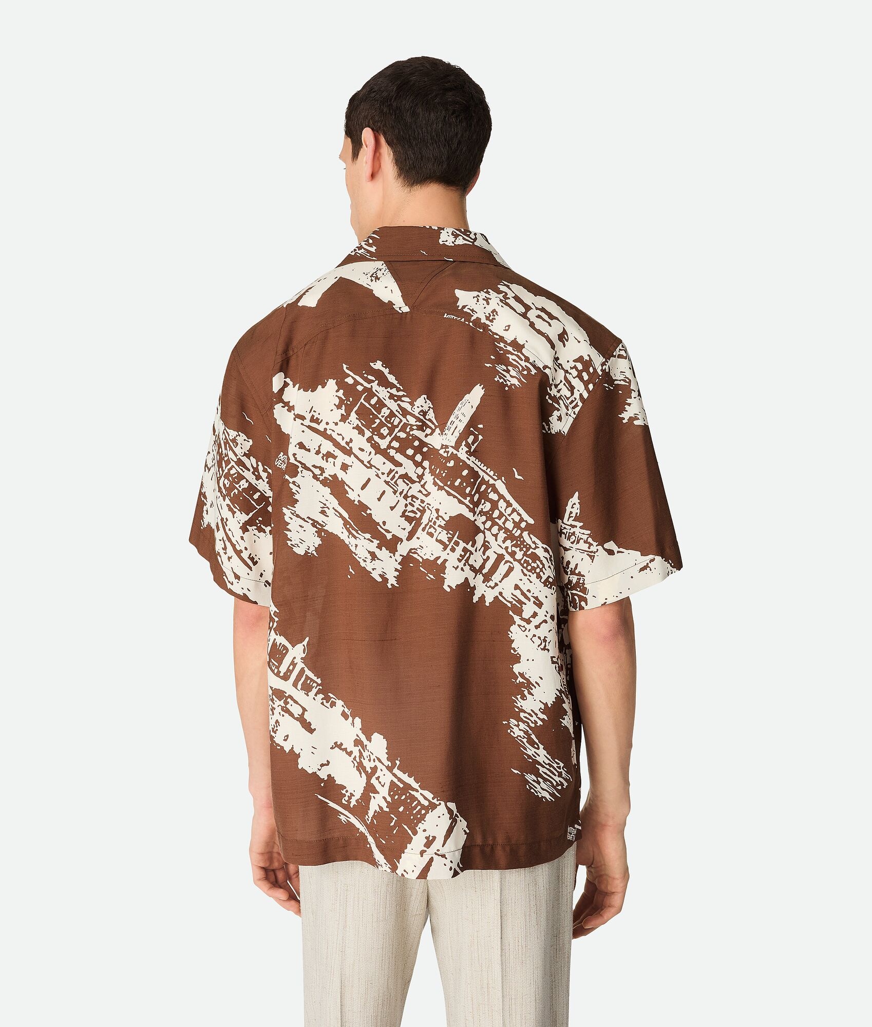 Italian Postcard Silk Shirt - 3