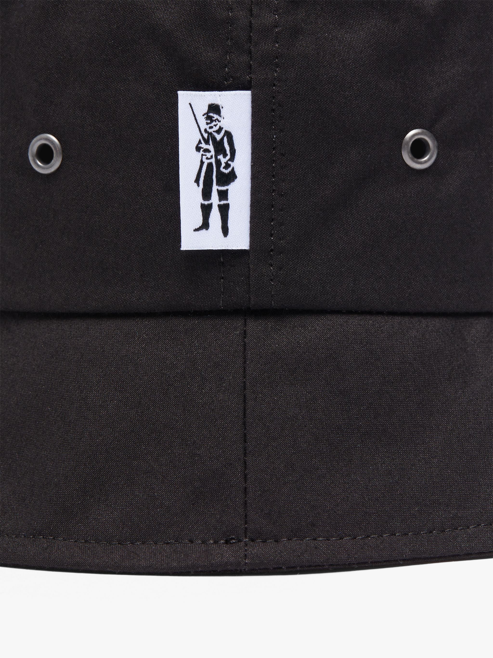 PELTING BLACK WAXED COTTON BUCKET HAT | ACC-HA05 - 2