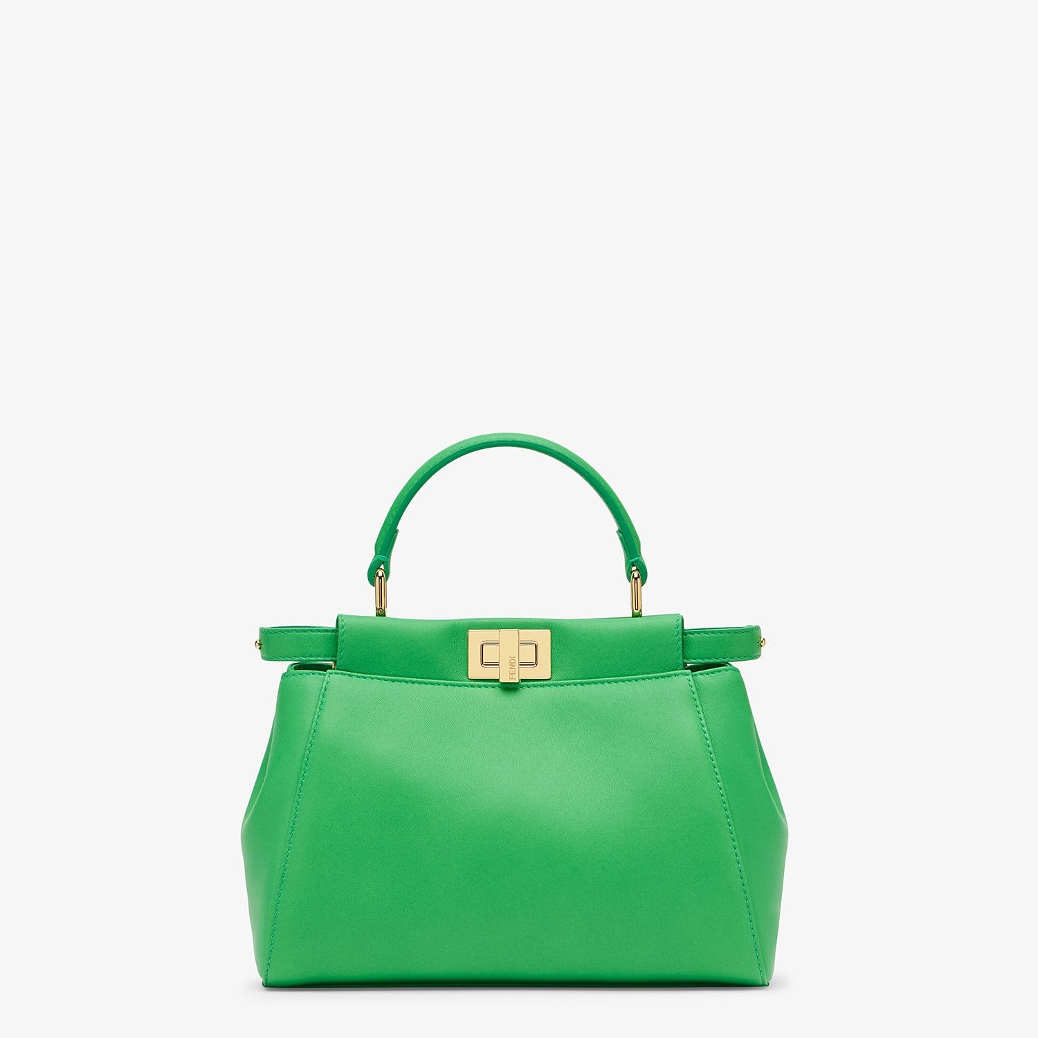 Green nappa leather bag - 1