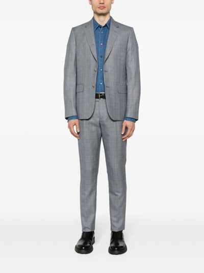 Paul Smith single-breasted check-pattern suit outlook