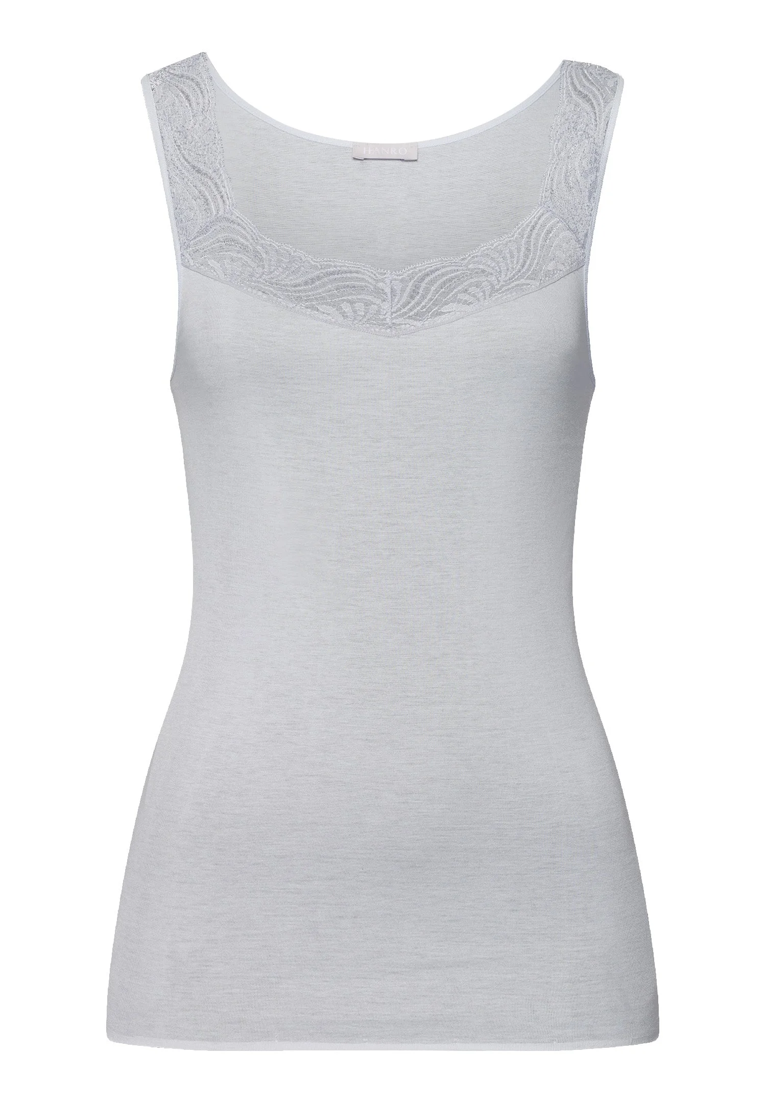 Cotton Delight Lace-Trim Cotton Tank Top - 1