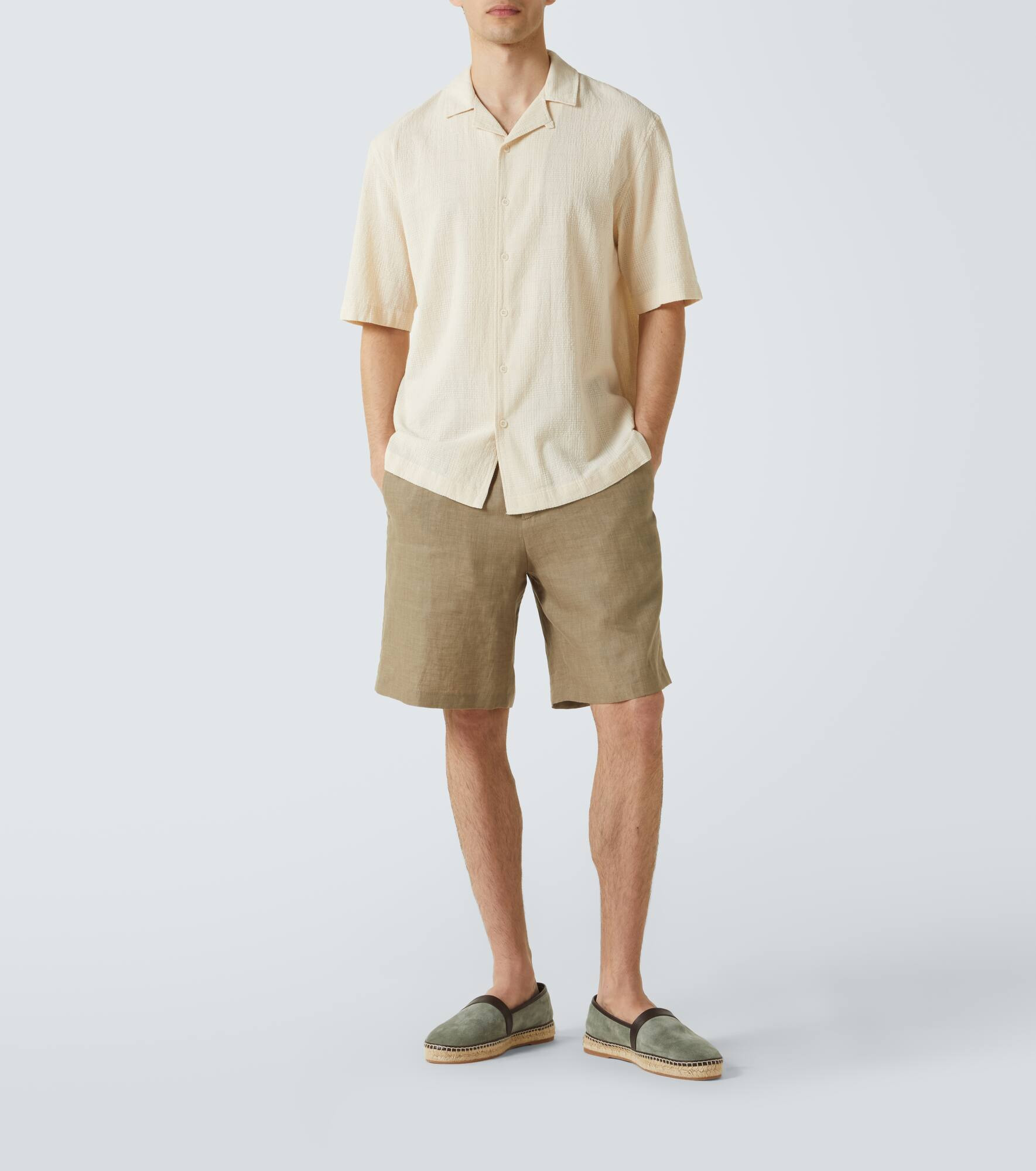 Checked cotton bowling shirt - 2