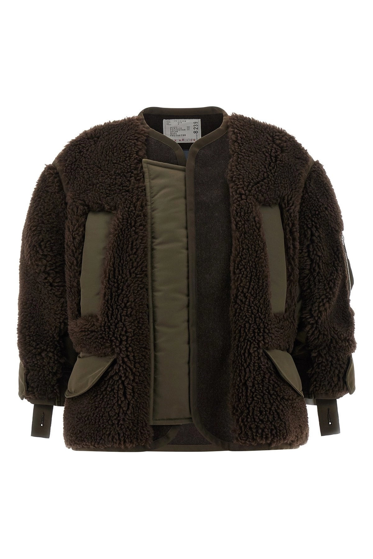 Sacai Women Shearling Bomber Jacket - 1