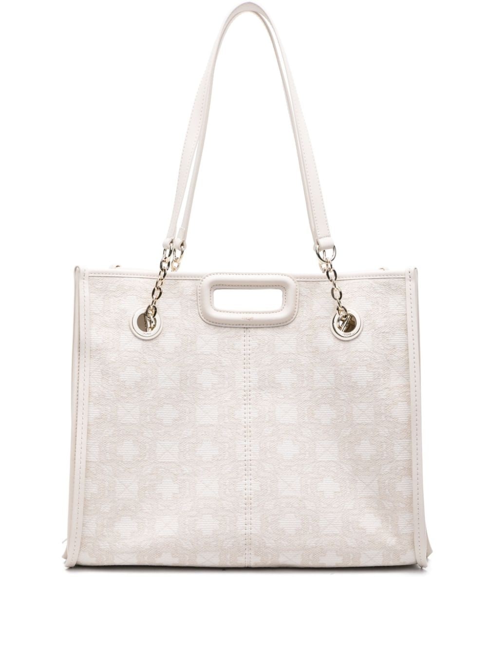 Clover-jacquard tote bag - 1