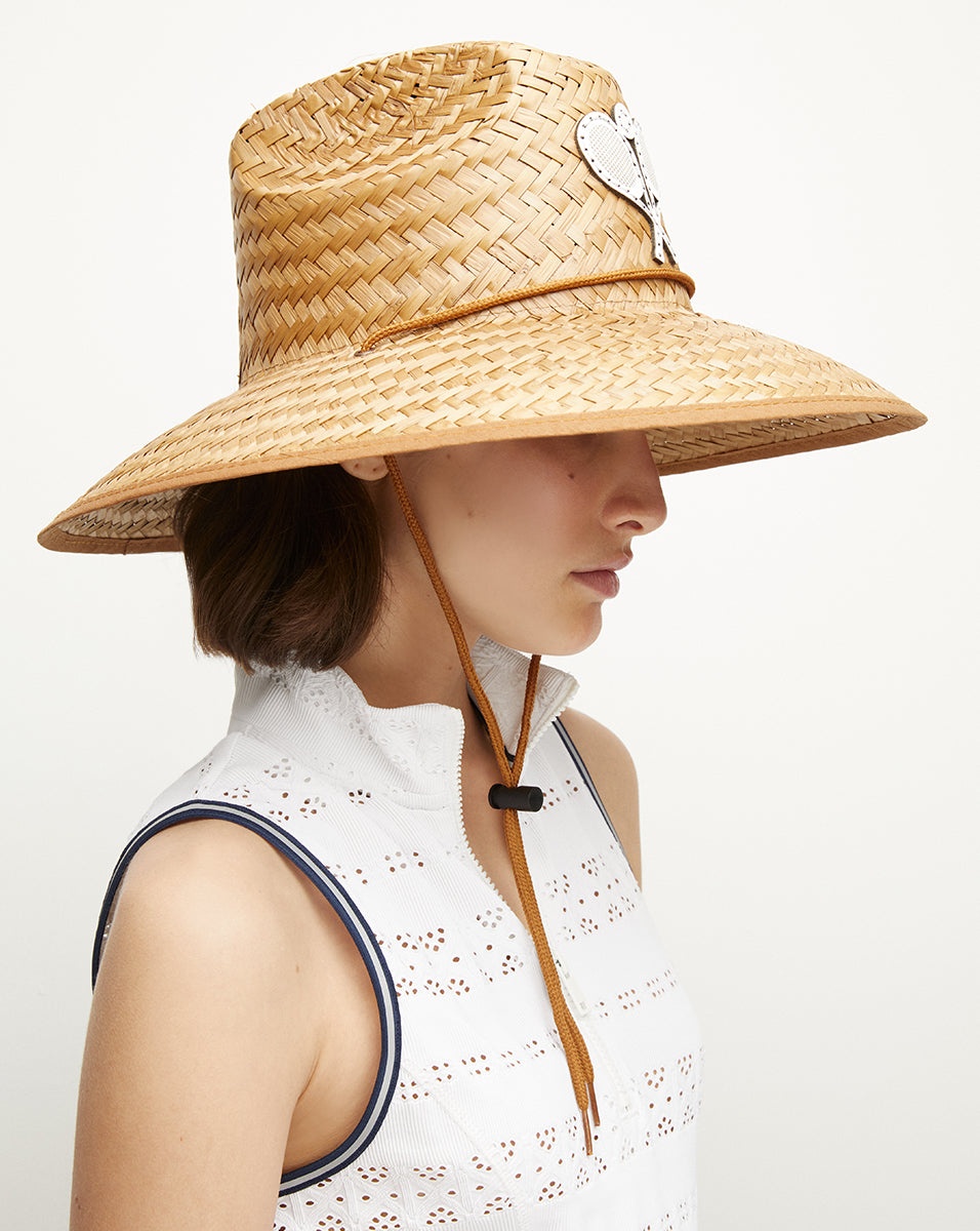 RACQUET STRAW HAT - 6