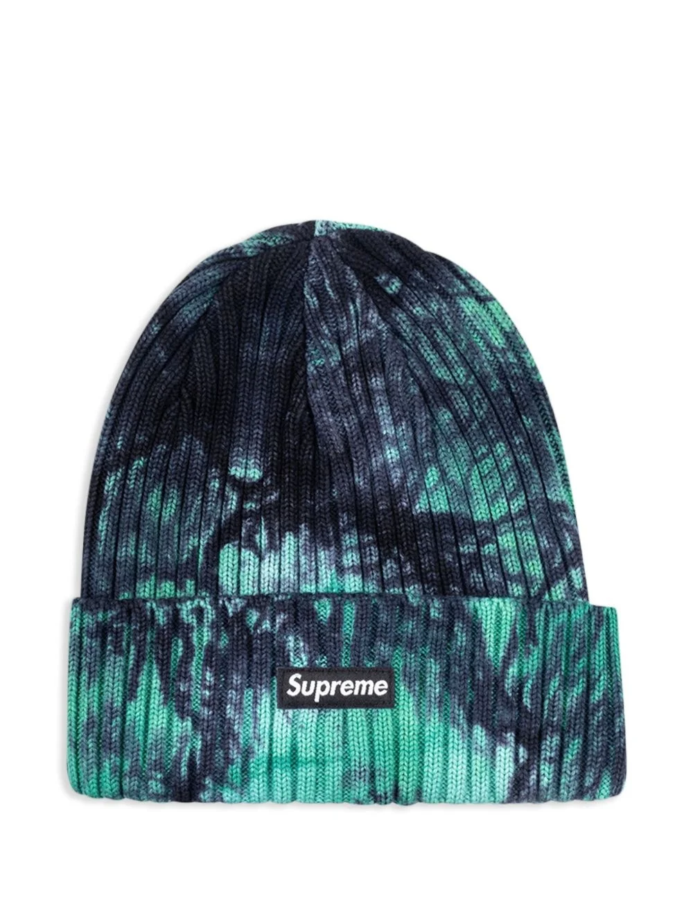 "SS 24 Splatter Green" overdyed beanie - 1