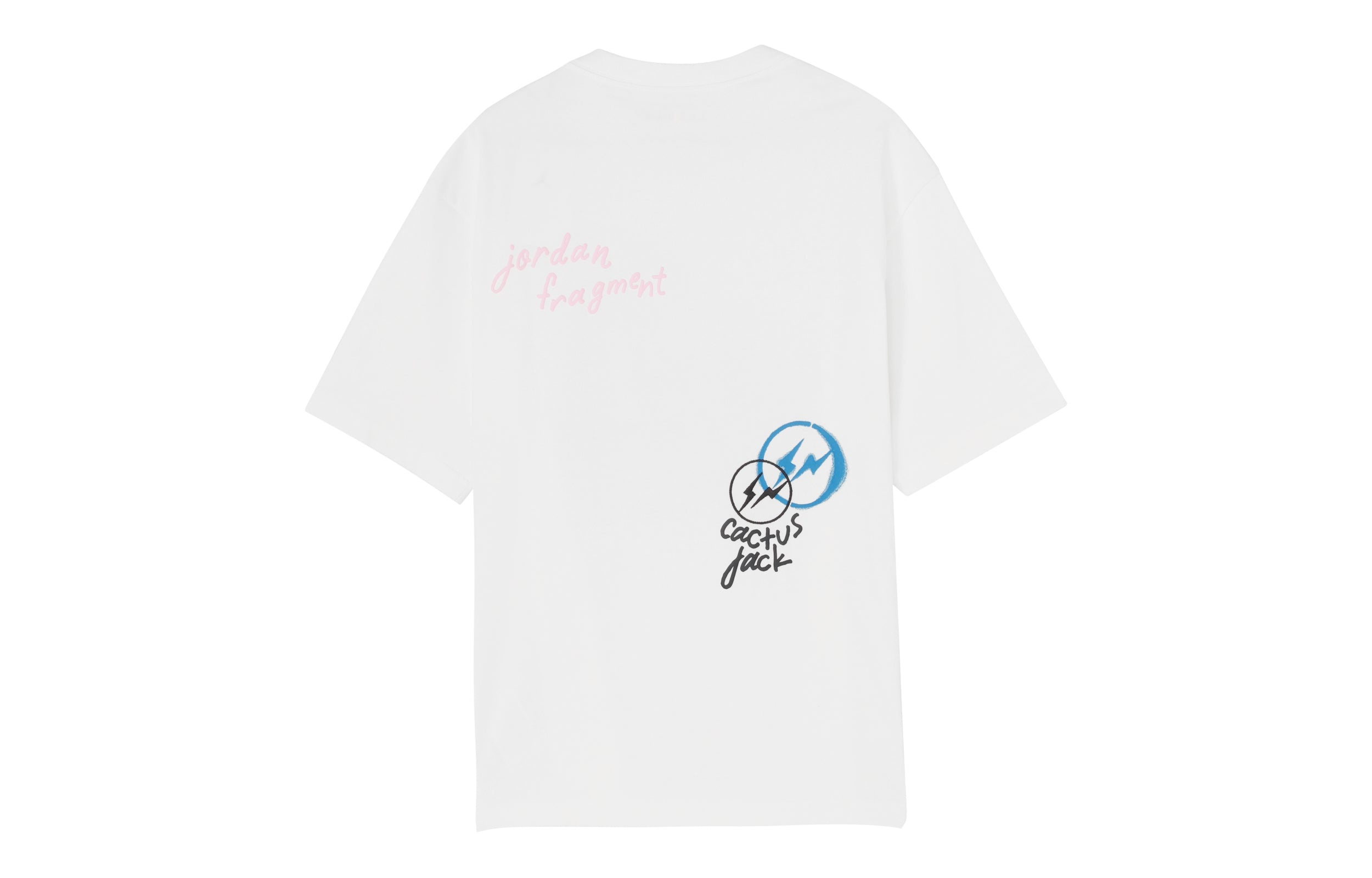 Air Jordan x Travis Scott x Fragment Design T-Shirt 'White Blue' DJ0620-133 - 2