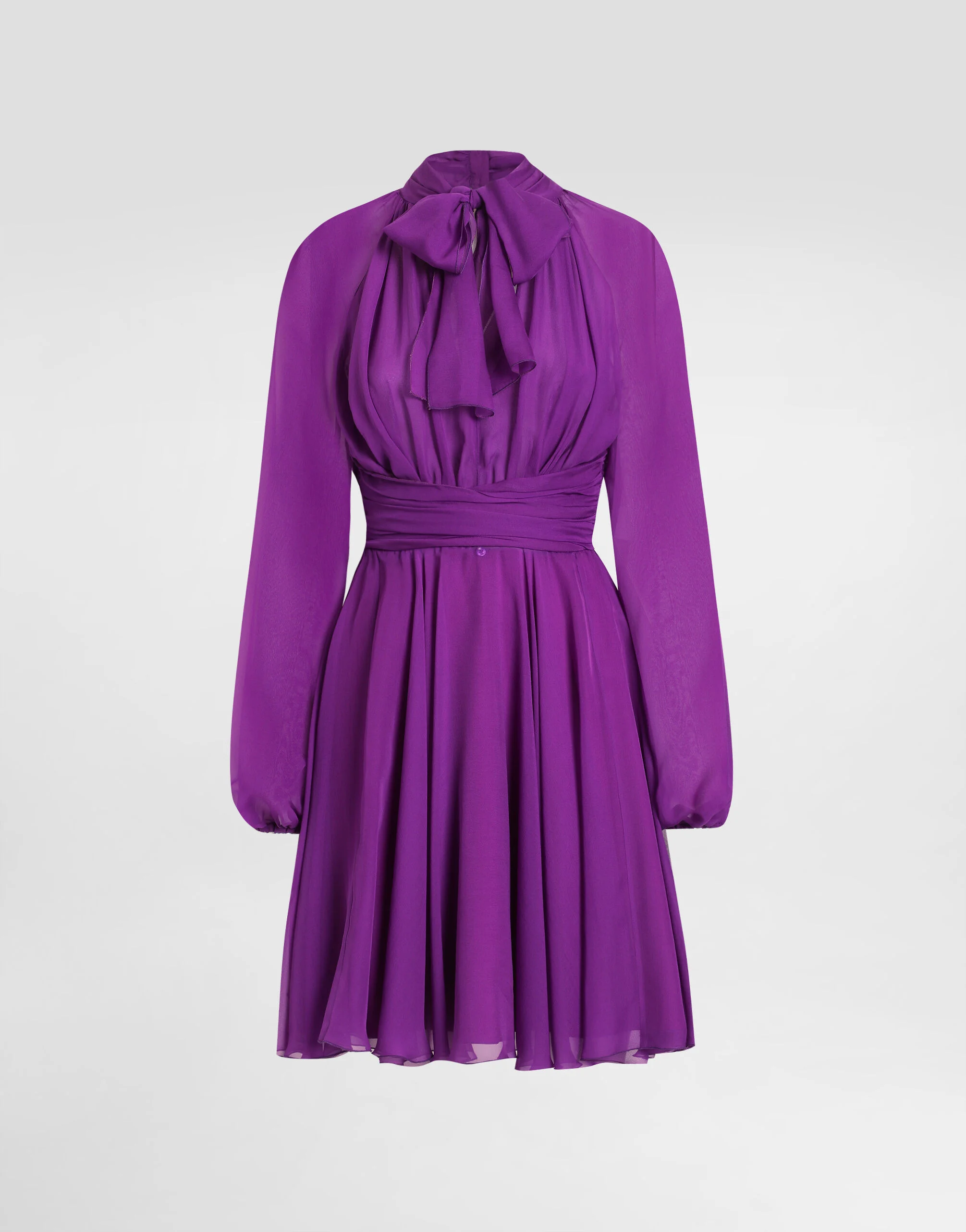 Chiffon dress with draping - 1