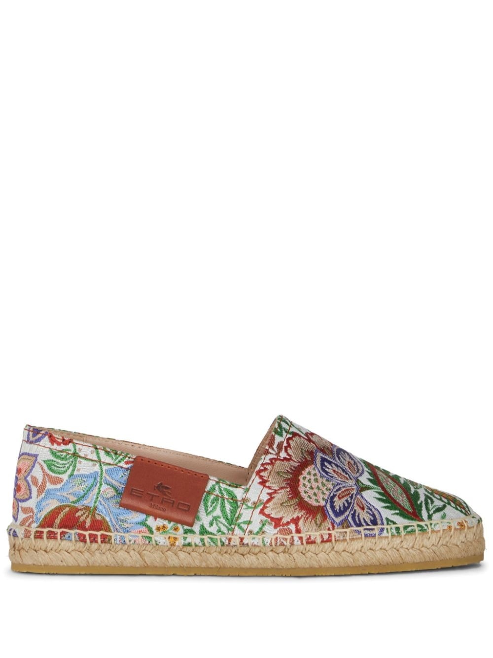 logo-appliquÃ© floral-embroidery espadrilles - 1
