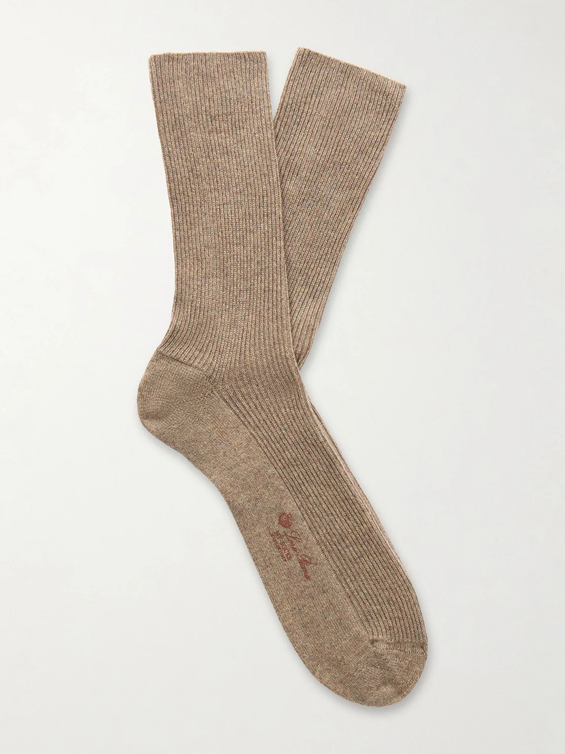 Ribbed Cashmere-Blend Socks - 1