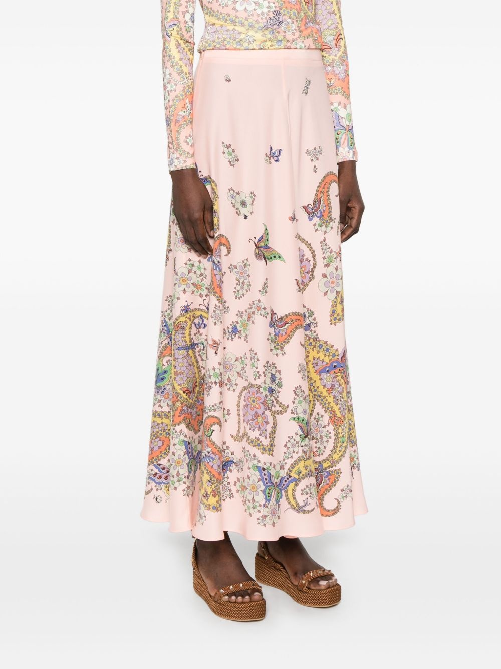 silk maxi skirt - 3