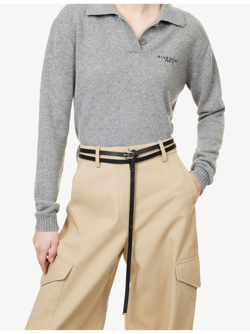 Givenchy Simple Buckle Leather Belt outlook