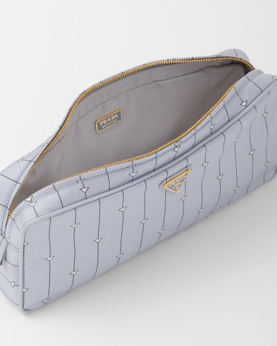 Prada Printed twill travel slipper bag outlook