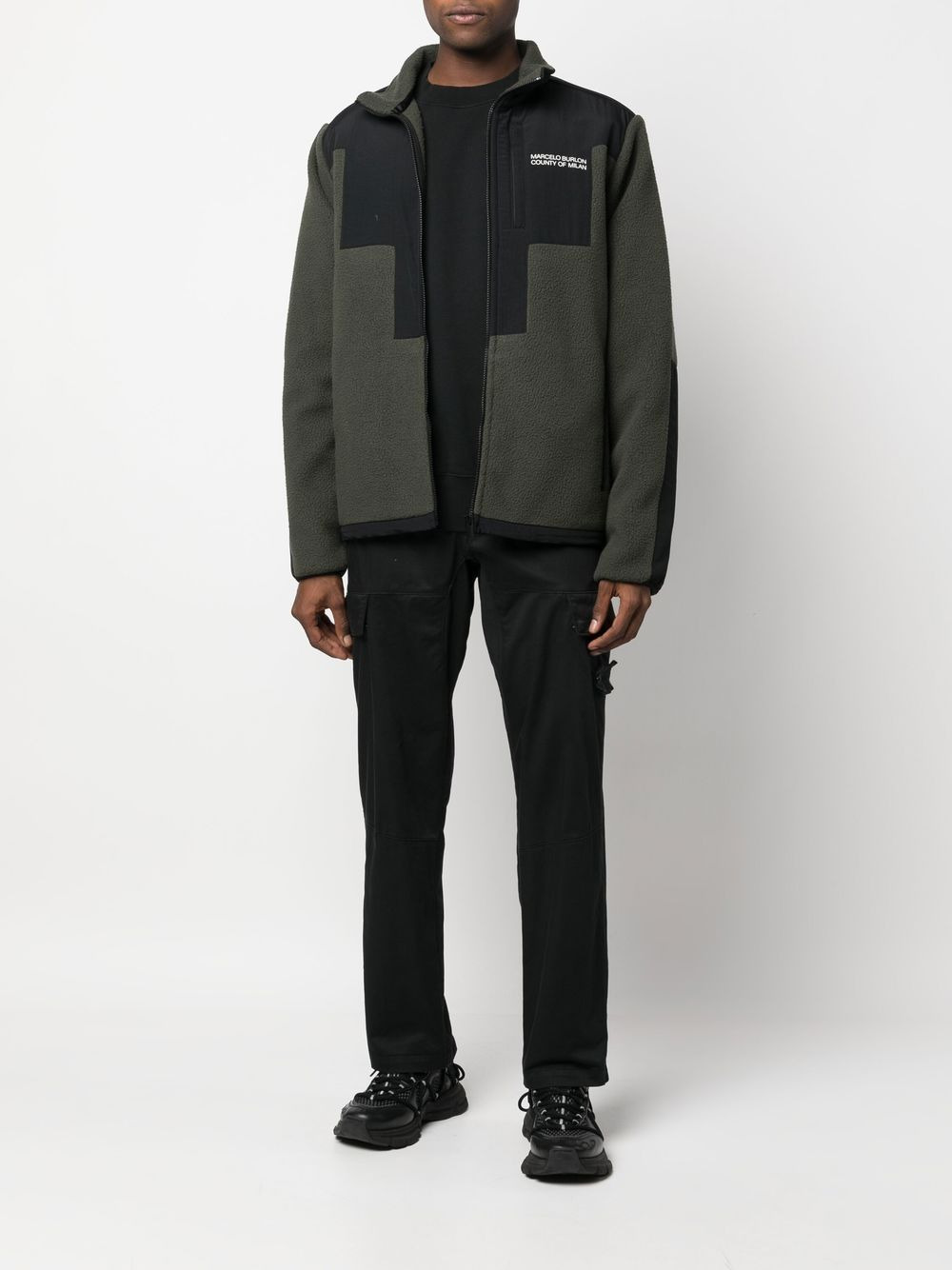 logo-print zip-fastening jacket - 2