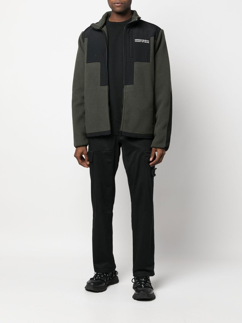 Marcelo Burlon County Of Milan logo-print zip-fastening jacket outlook