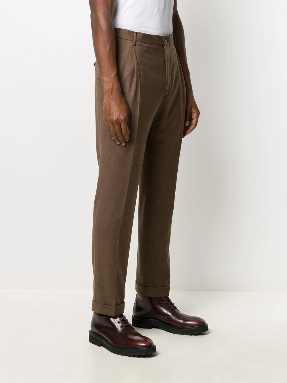 mid-rise tailored trousers - 3