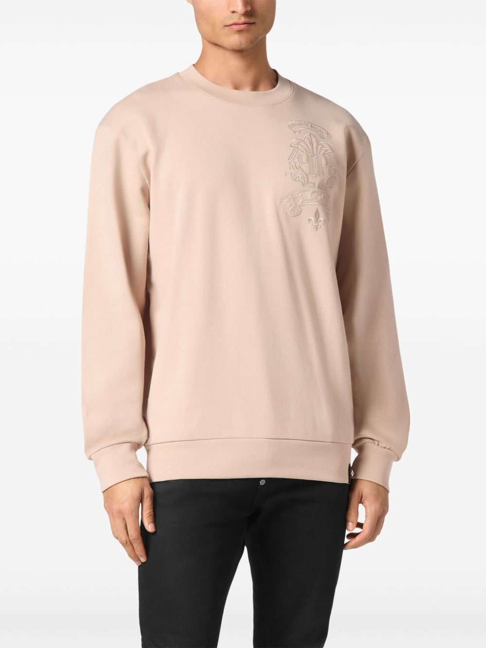 embroidered logo sweatshirt - 3