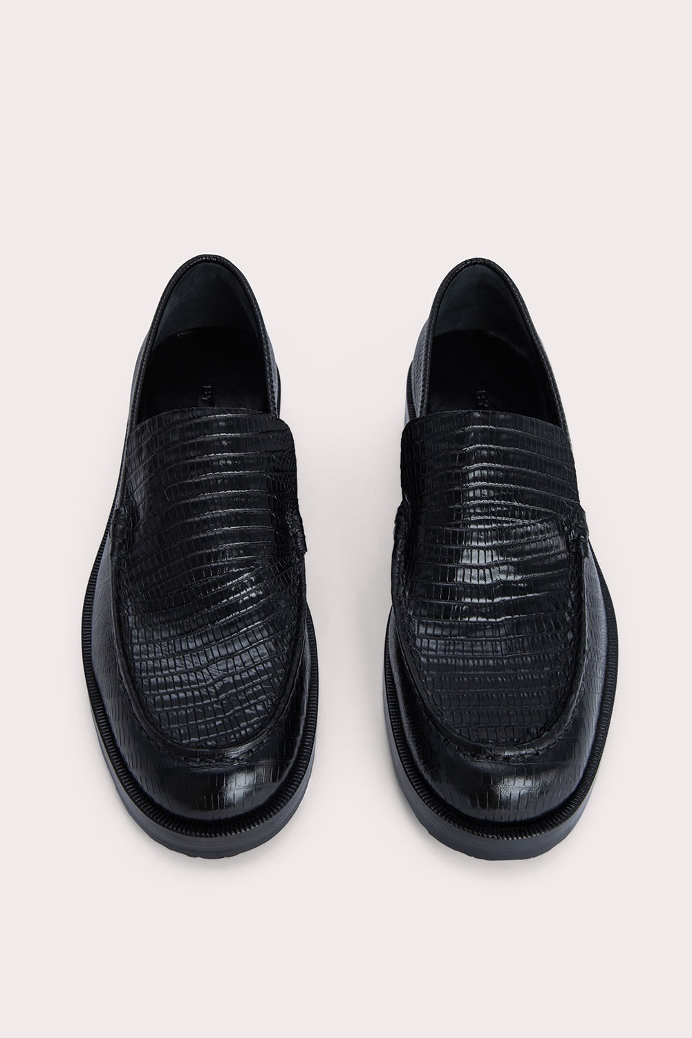 Rafael Black Lizard Embossed Leather - 6