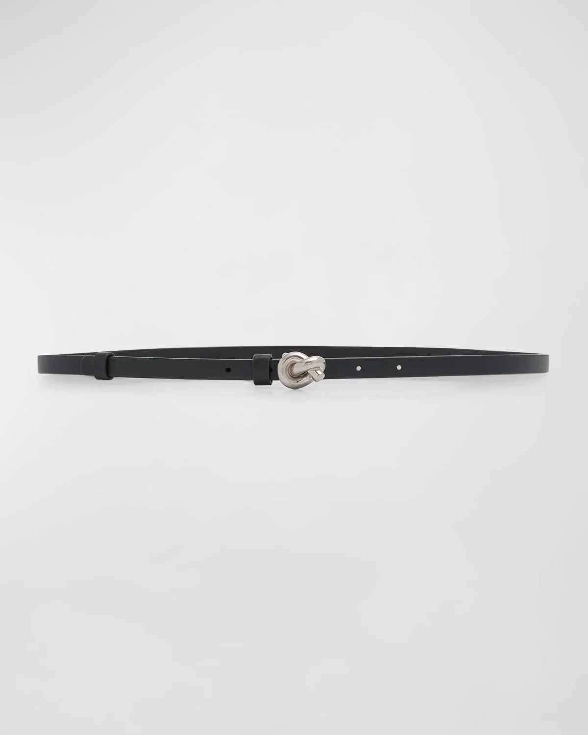 Knot Buckle Leather Belt - 1