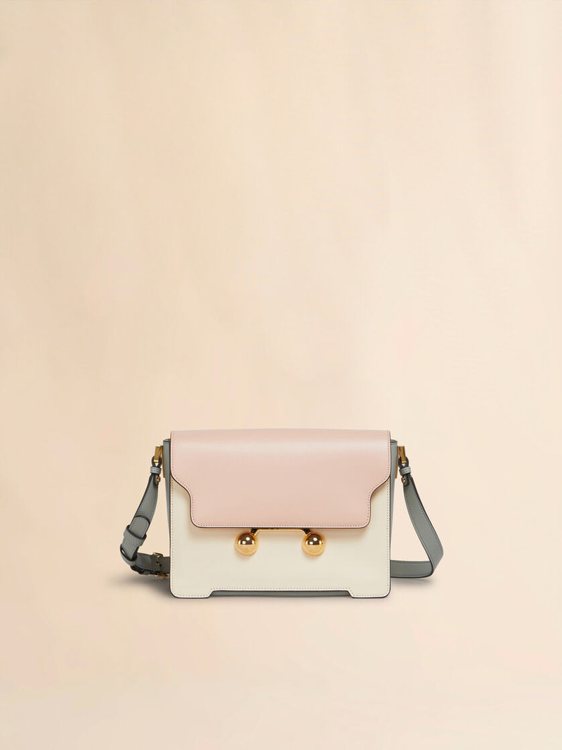 LIGHT PINK, 화이트 E GREY LEATHER TRUNKAROO MEDIUM 슬림 가방 1