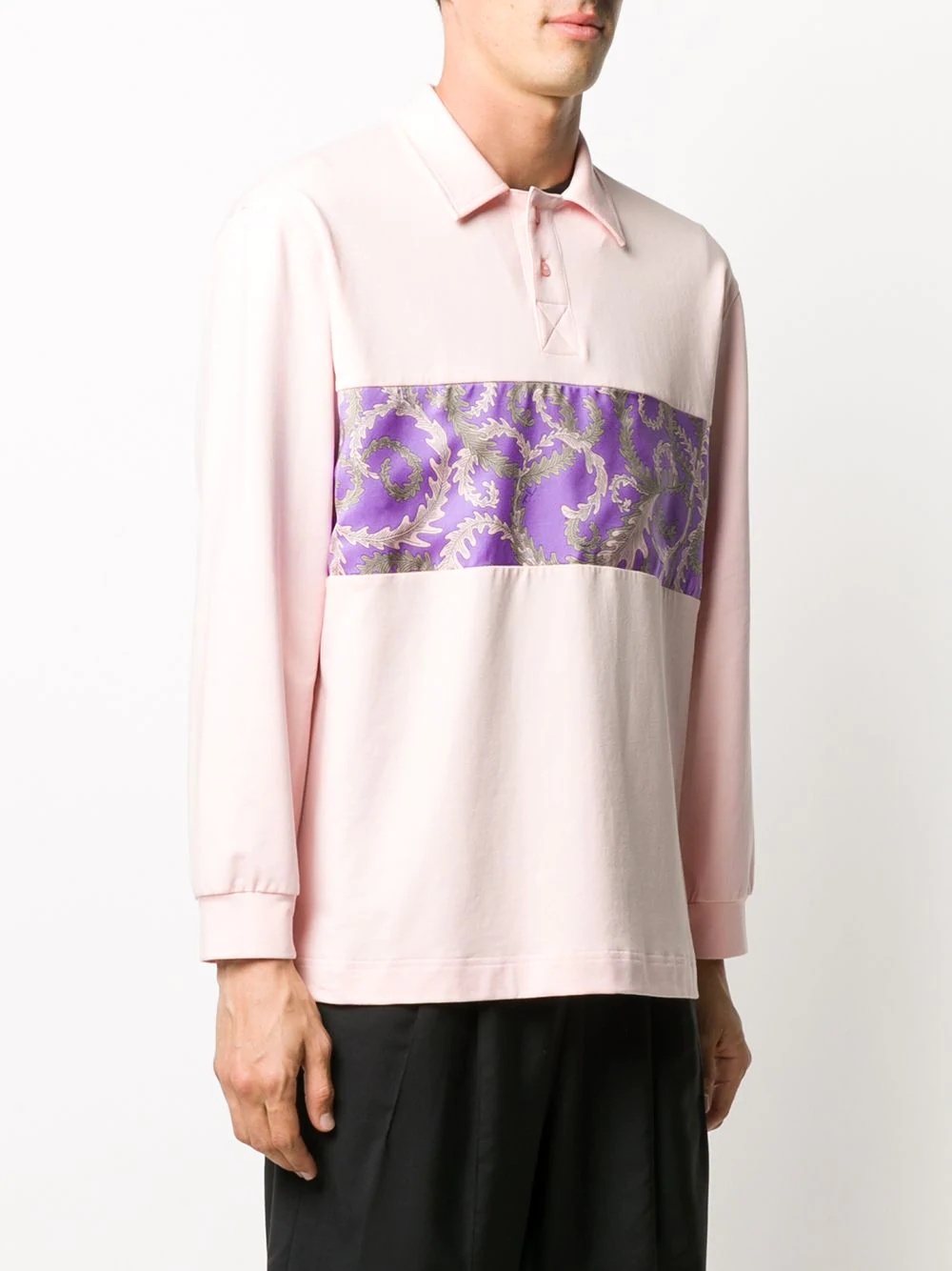 print longsleeved polo shirt - 4