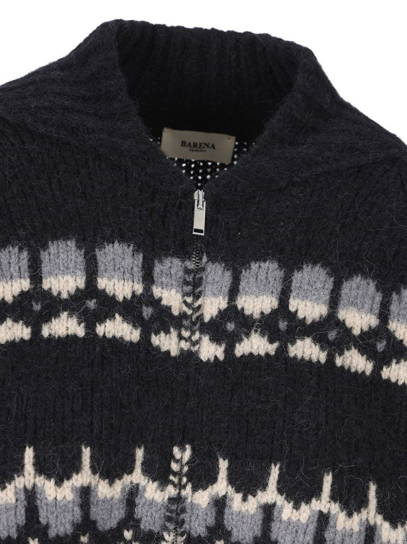 jacquard zip cardigan 4