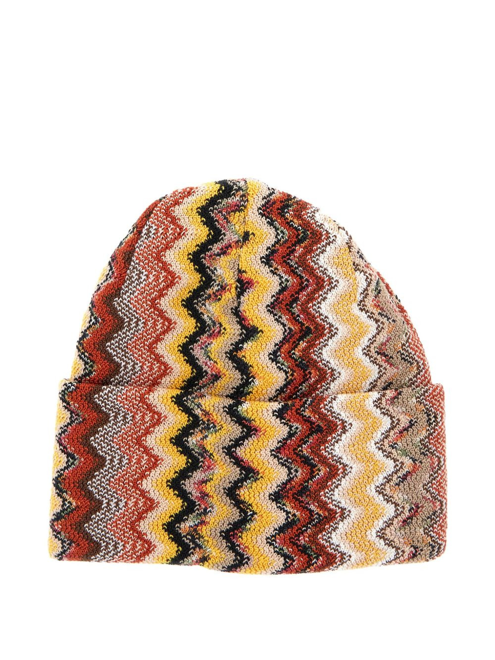 zigzag knitted beanie - 2