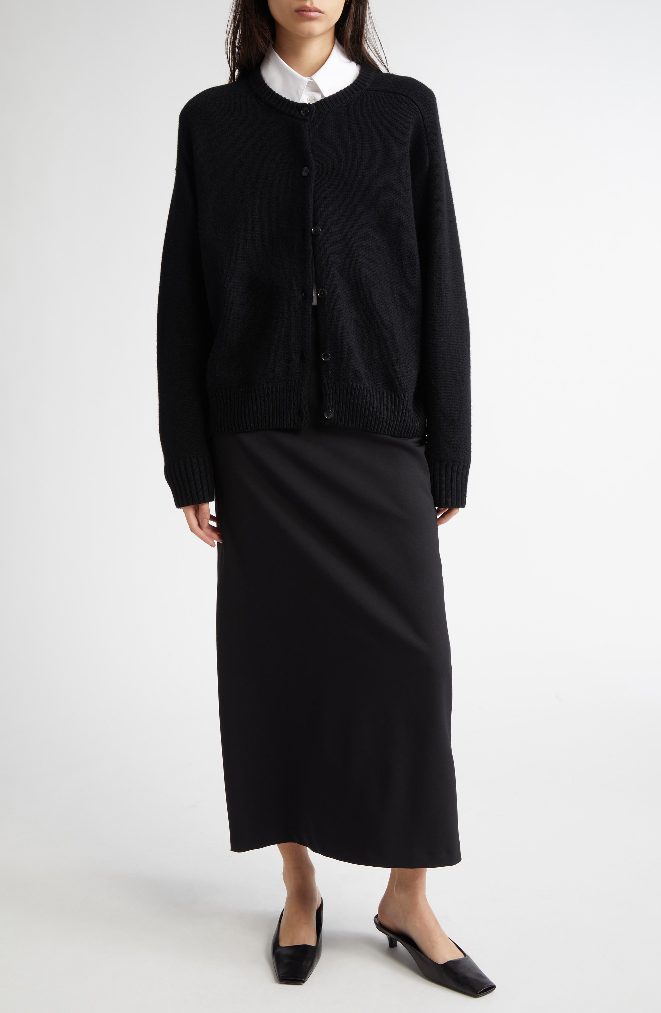 LOULOU DE SAISON Alim Cotton Poplin Button-Up Shirt in White at Nordstrom - 2