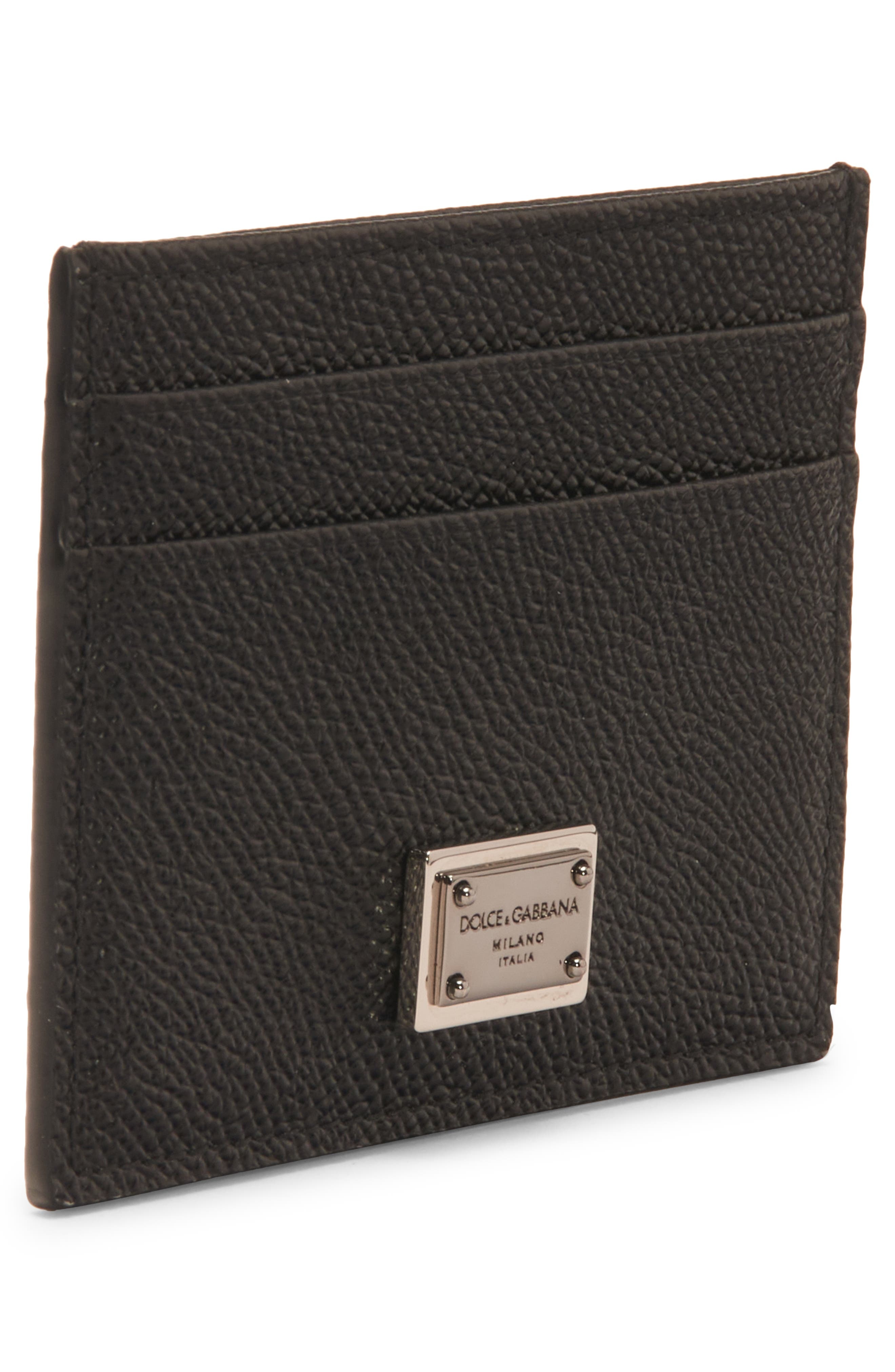 Logo Plaque Leather Card Case - 2