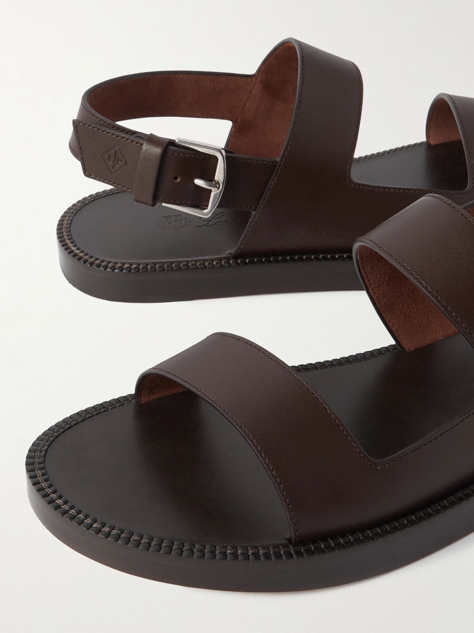 Leather Sandals Dark brown - 6