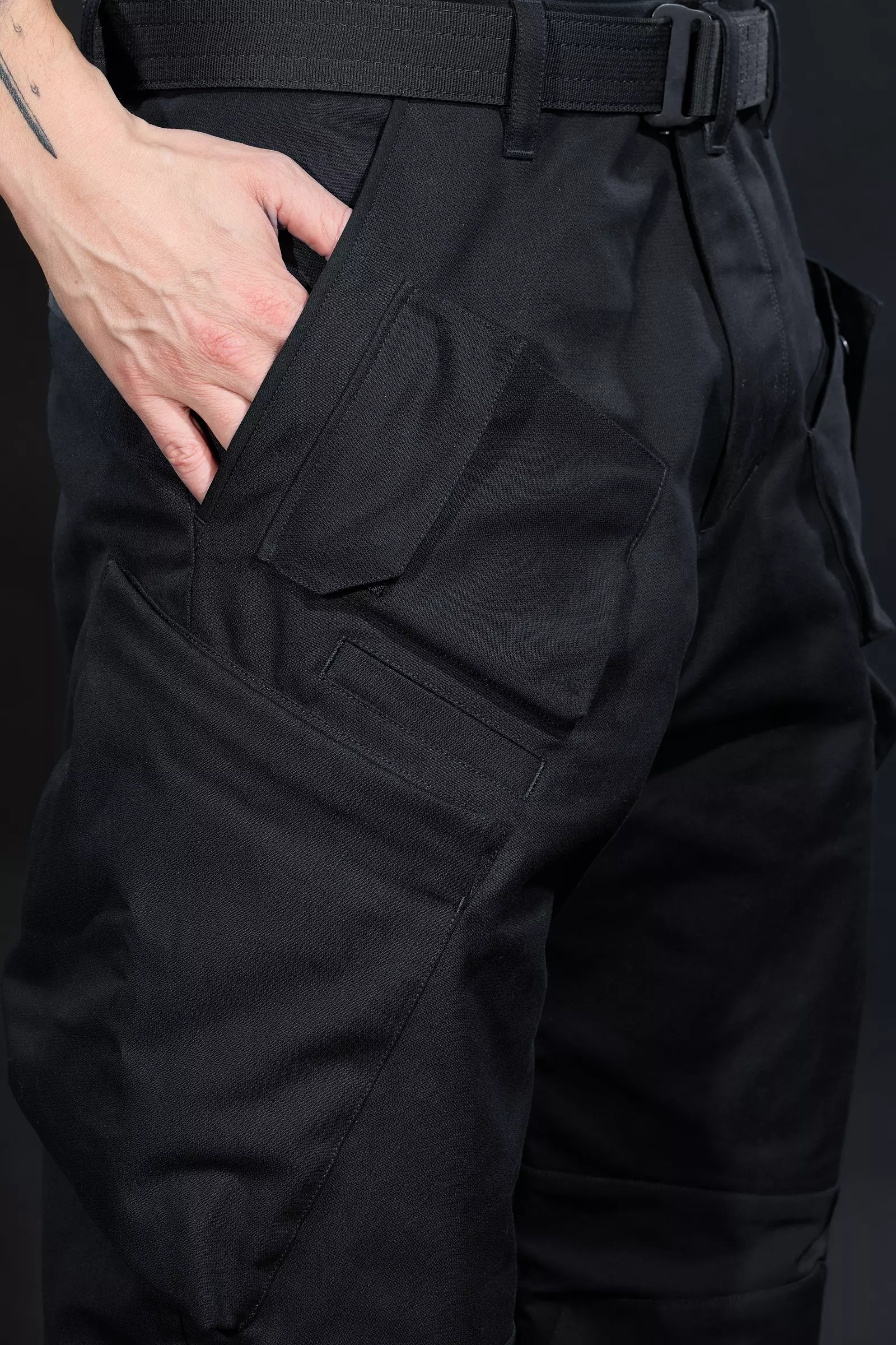 P24A-KI Cotton Articulated BDU Trouser Black - 16