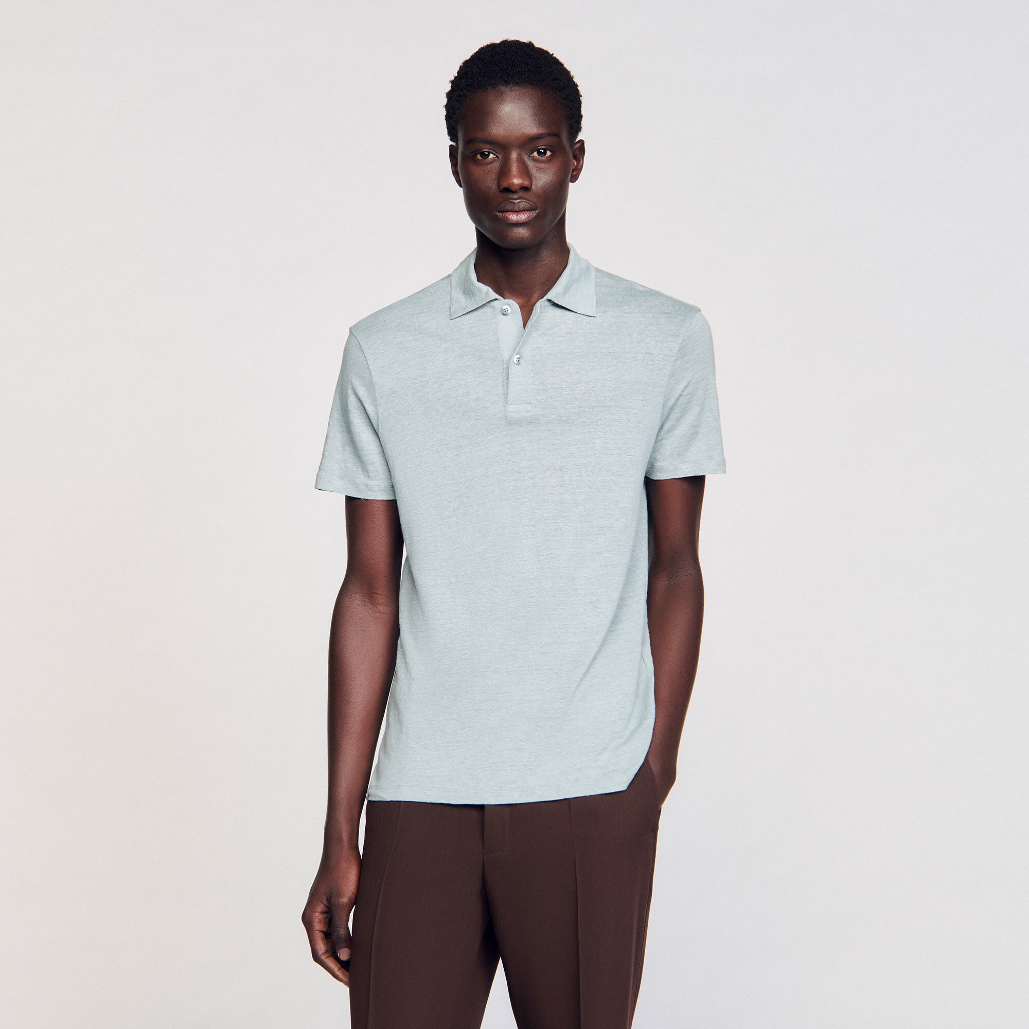 LINEN POLO SHIRT - 4