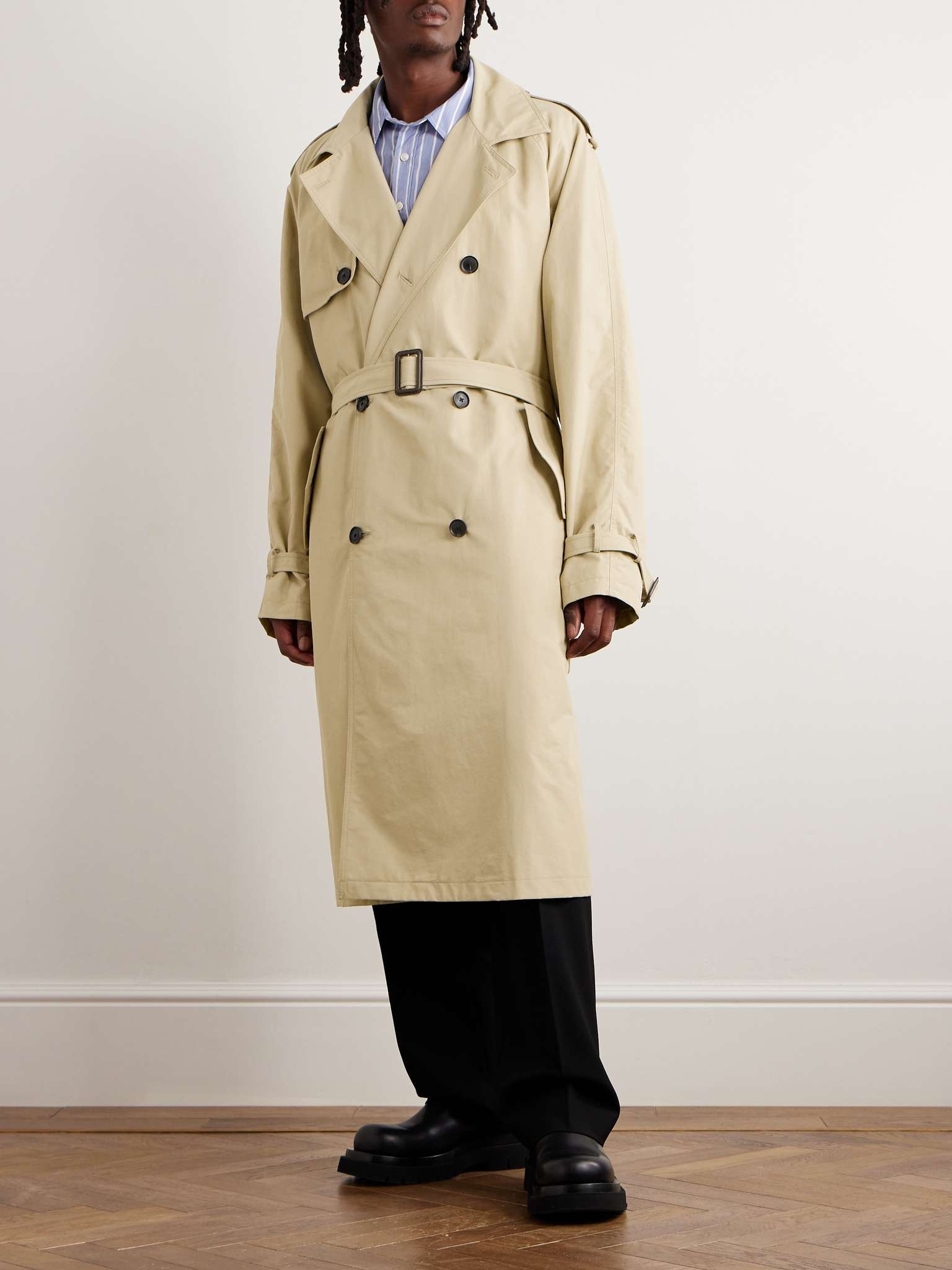 Kieran Double-Breasted Cotton-Blend Coat - 2