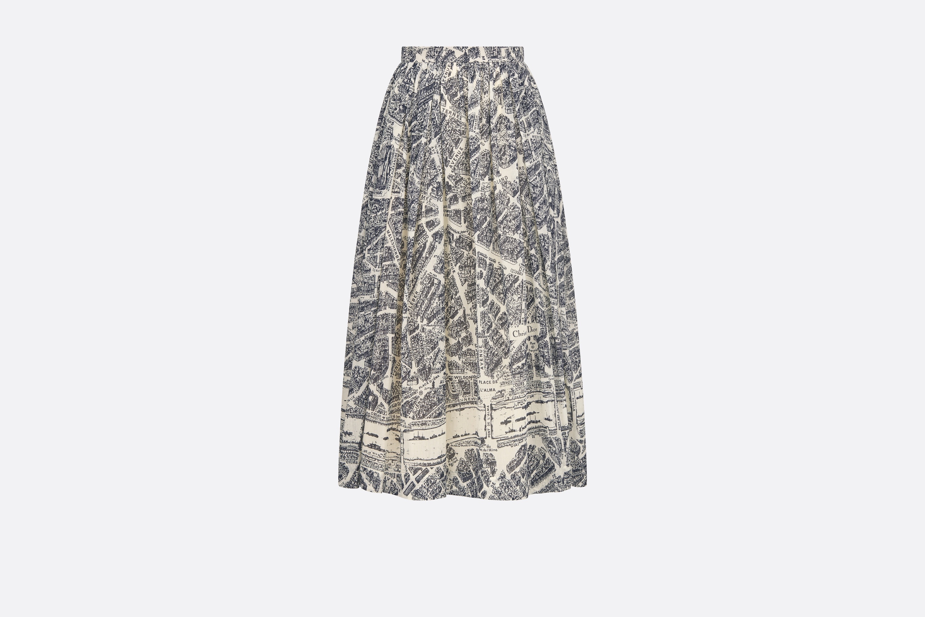 Mid-Length Pleated Skirt - 1