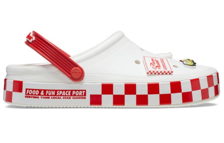 Crocs Toy Story Pizza Planet Off Court Clogs 'White Red' 209816-100 - 2