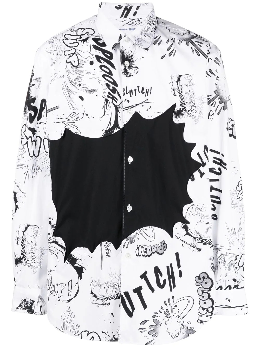 comics-print long-sleeve shirt - 1