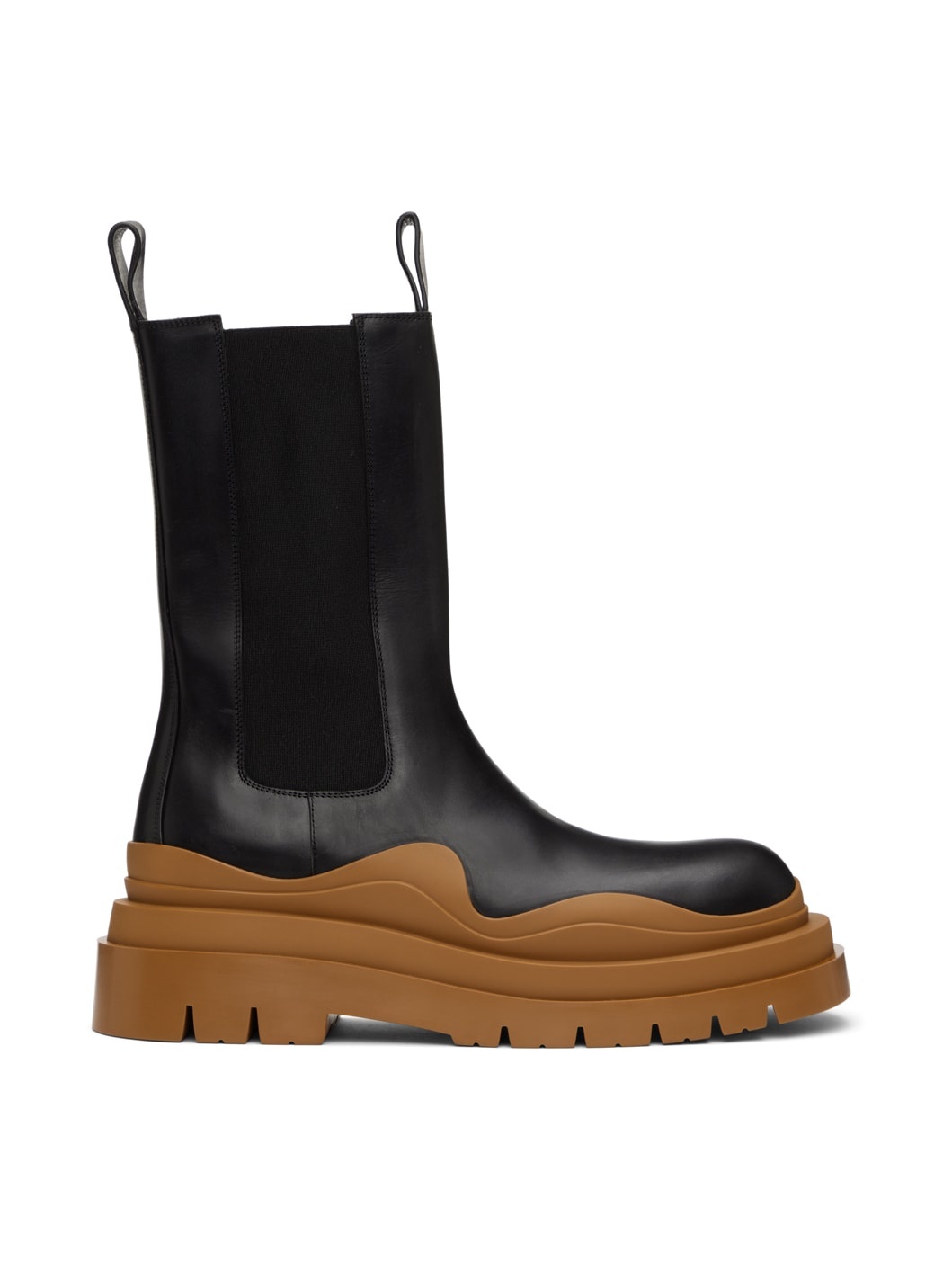 Black Tire Chelsea Boots - 1