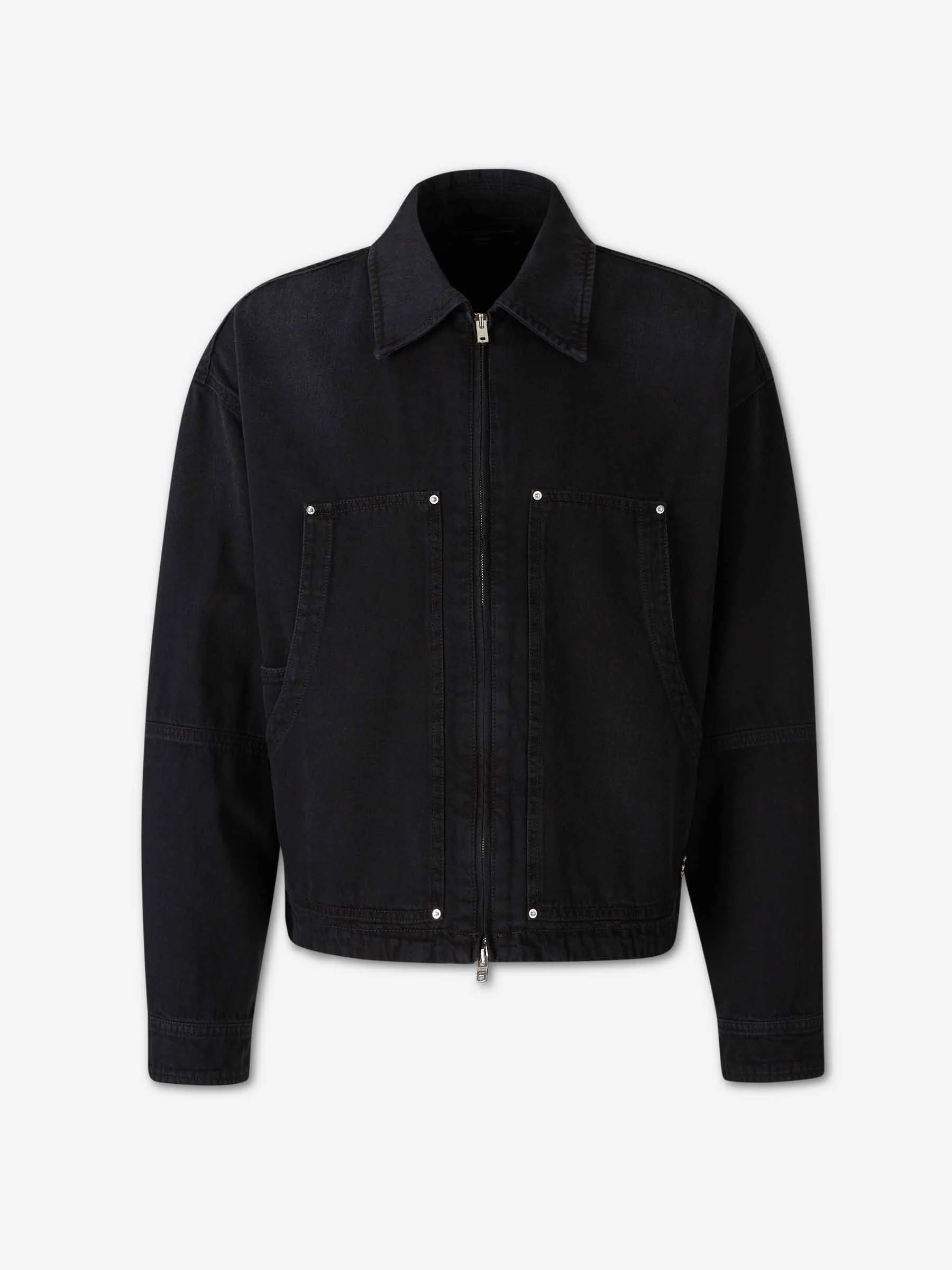 CASUAL COTTON WOOL JACKET - 1