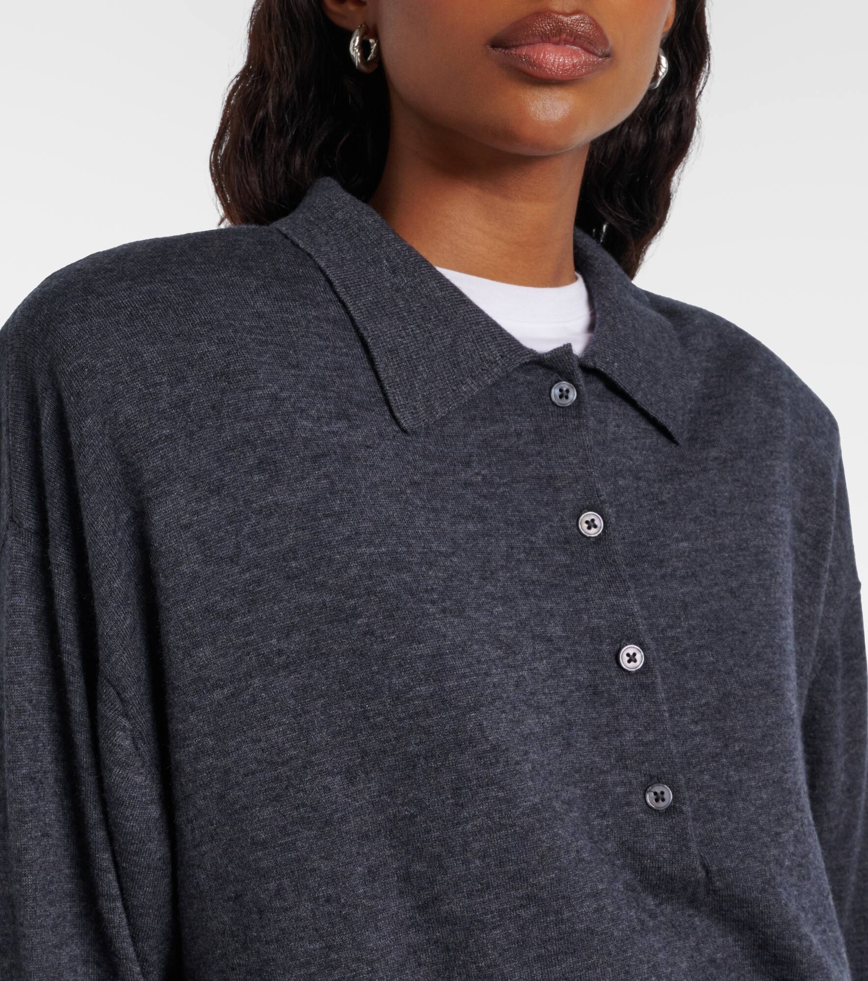 Croydon wool-blend polo sweater - 4