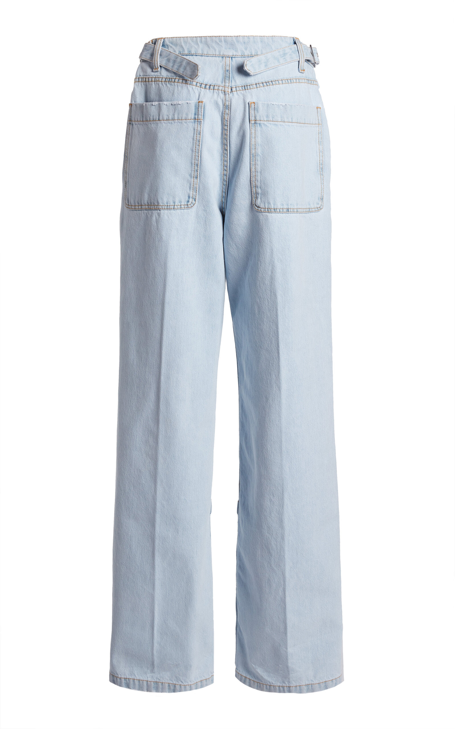Rigid High-Rise Cargo Jeans light blue - 2