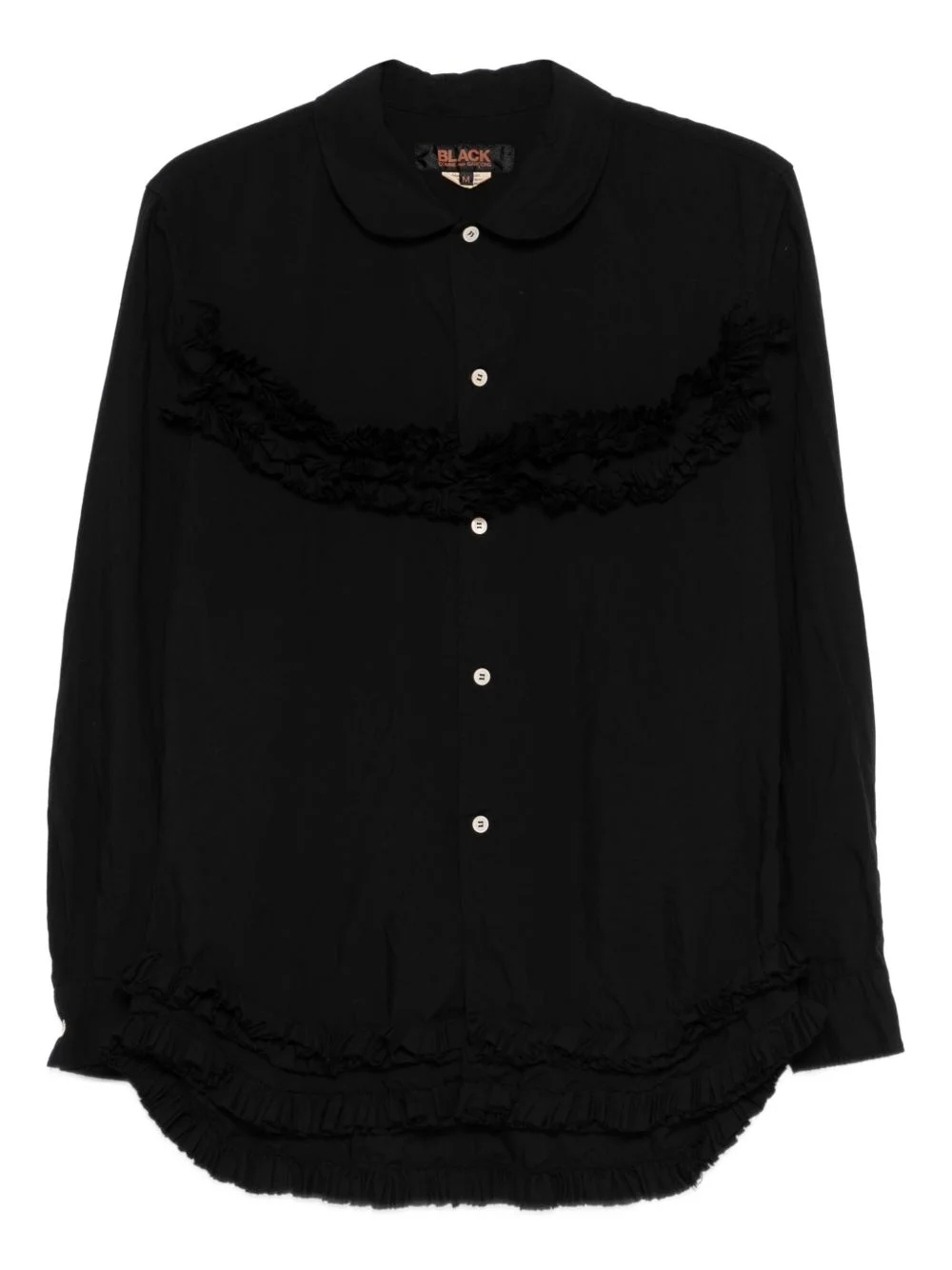 ruffled buttoned shirt - 1