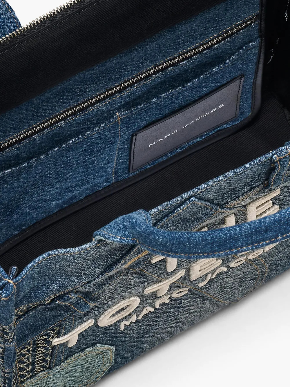 MARC JACOBS - Women The Medium Deconstructed Denim Tote Bag - 6