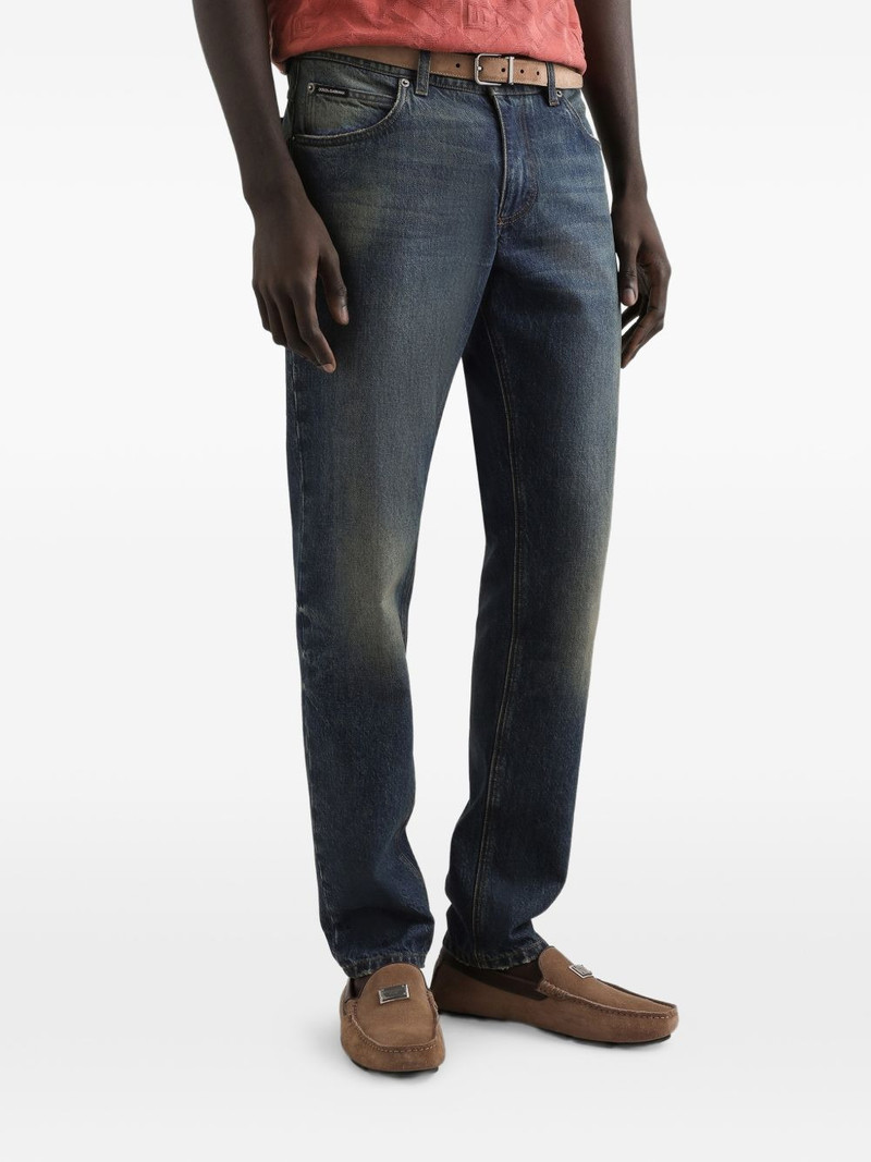 logo-plaque jeans 4