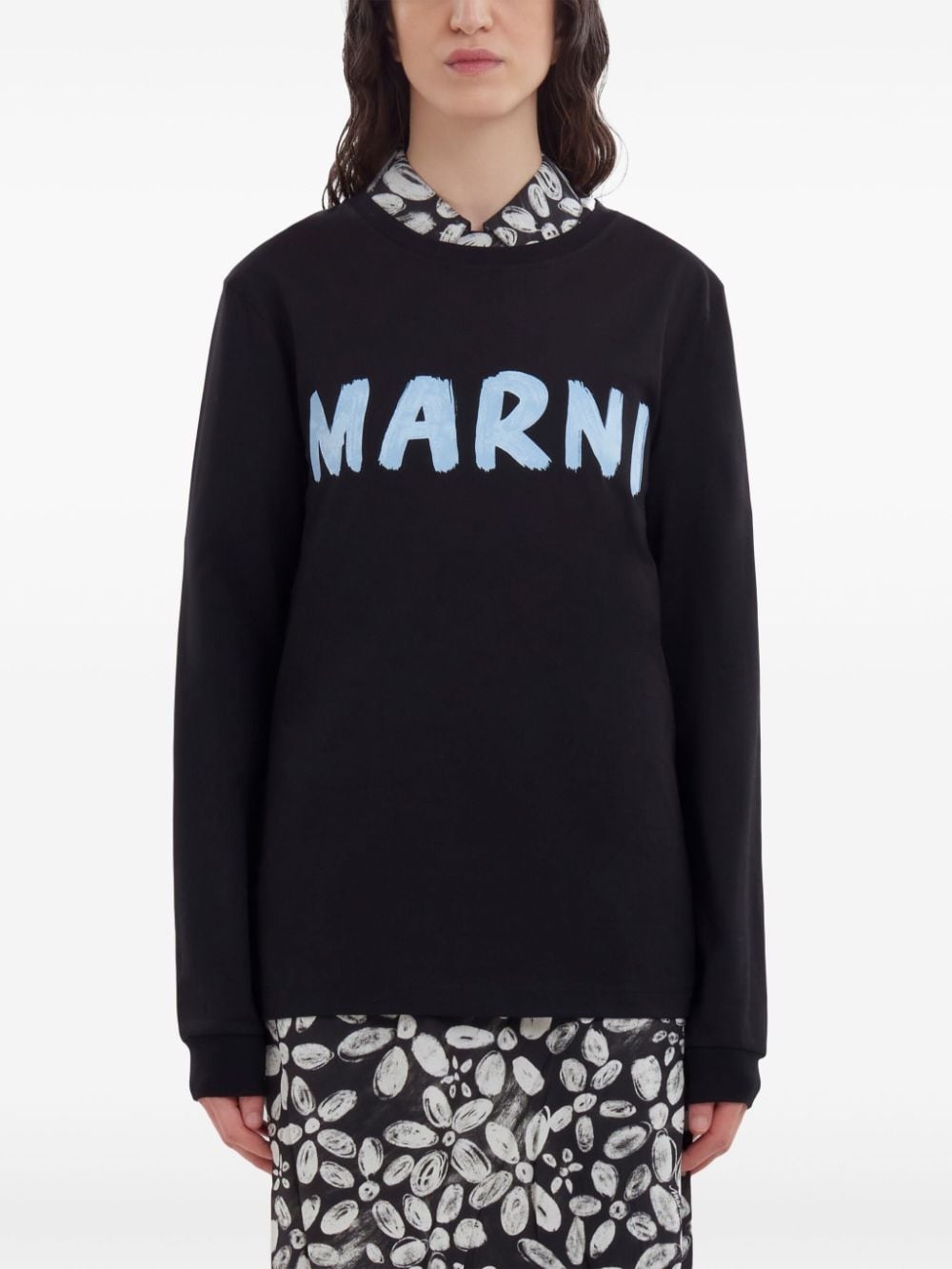 logo print sweatshirt - 2